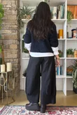 Lola Boucle Slouch Knit Navy